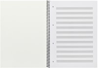 Collegeblok Oxford A4+ muziek 4-gaats 100 pagina's 80gr blauw-3