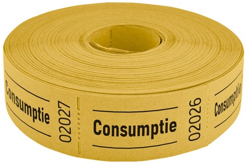 Consumptiebon Combicraft 57x30mm 2-zijdig 2x1000 stuks geel-3