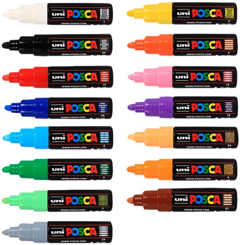 Paintmarker Uni POSCA PC7M breed roze-2