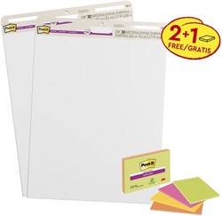 Meeting chart Post-it 559 Super Sticky 63.5x76.2cm 2 blokken + 1 pak Meeting notes gratis