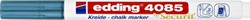 Krijtstift edding 4085 by Securit rond 1-2mm metallic blauw