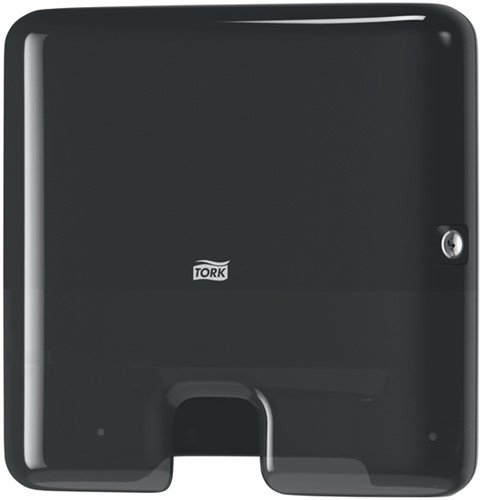 Handdoekdispenser Tork H2 Elevation Xpress klein zwart 552108-3
