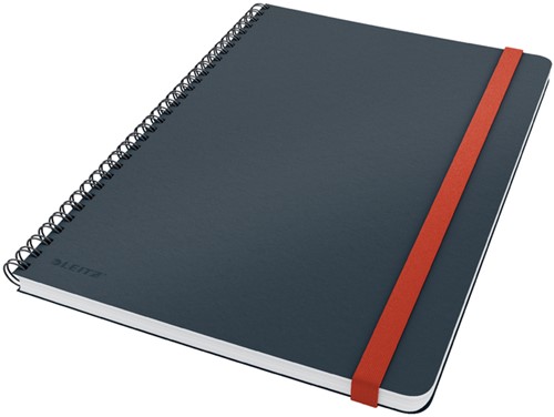 Notitieboek Leitz Cosy B5 160blz 100gr spiraal lijn grijs-3