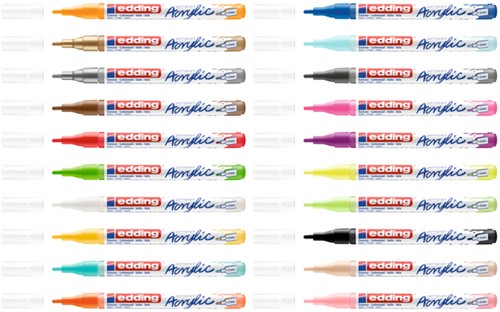 Acrylmarker edding e-5300 fijn zwart-3