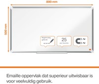 Whiteboard Nobo Premium Plus 50x89cm emaille-11
