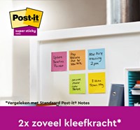 Memoblok Post-it Z-Notes R330 Super Sticky 76x76mm Playful 6 stuks-3