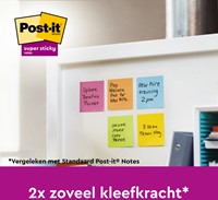 Memoblok Post-it 675-3 Super Sticky 101x101mm Oasis 3 stuks-3