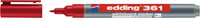 Whiteboardmarker edding 361 rond 1mm rood