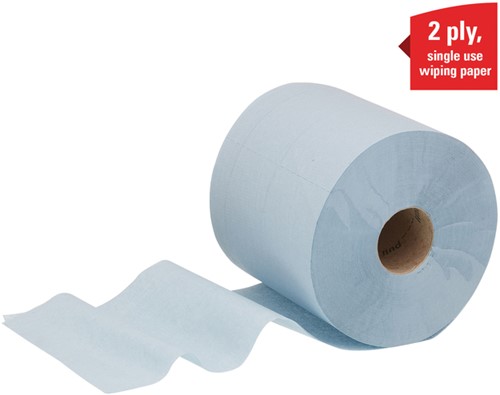Poetspapier WypAll L20 2-laags 336 vel blauw 7302-1