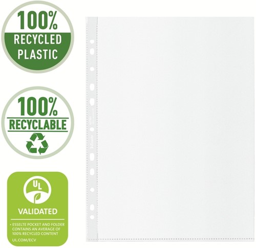 Showtas Esselte recycle PP A4 100µ 11-gaats 50 stuks-3