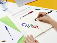 Balpen Bic Cristal medium rood-1