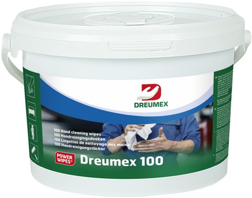 Handreinigingsdoek Dreumex 100 emmer 100 stuks wit