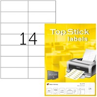 Etiket TopStick 8714 105x42.3mm wit 1400 stuks