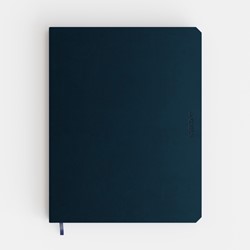 Notitieboek de KEMPEN Silence 171x220mm blanco 192 pag 90gr dblauw