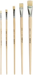 Kwast Qrea varkenshaar set à 5 breedtes