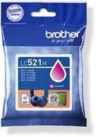 Inktcartridge Brother LC-521M rood