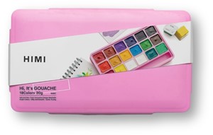 HIMI Gouache - set van 48 kleuren 12g - Twin split cups - Turquoise