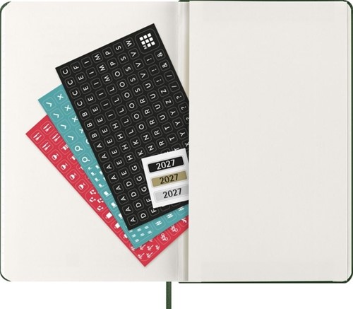 Agenda 2027 Moleskine 12M Planner Weekly 7dagen/1pagina large hc myrtle green-3