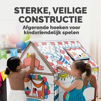 Kartonnen speelhuis XL Verjaardag Bankers Box Play inkleurbaar-4
