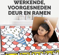 Kartonnen speelhuis XL Verjaardag Bankers Box Play inkleurbaar-5