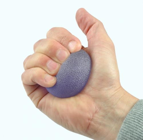 Handtrainer gelbal Able2 Soft blauw-3