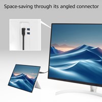 Kabel ACT USB-C standaard naar USB-C hoek boven/beneden 10Gbps 1m-3