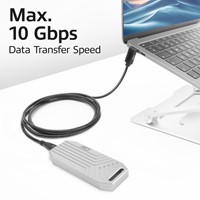 Kabel ACT USB-C standaard naar USB-C hoek boven/beneden 10Gbps 1m-3