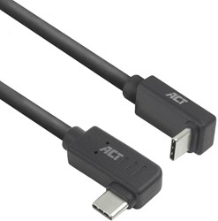 Kabel ACT USB-C hoek links/rechts USB-C hoek boven/beneden 10Gbps 1m
