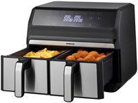 Airfryer Inventum 2 x 4 liter 1700 watt zwart/rvs-1