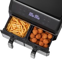 Airfryer Inventum 2 x 4 liter 1700 watt zwart/rvs-8