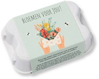 Giftbox Blossombs Bloemen voor jou eierdoosje à 6 zaadbommetjes-2