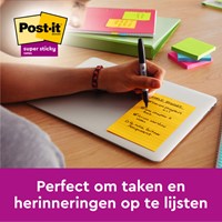Memoblok Post-it 662 102x152mm ruit geel-2