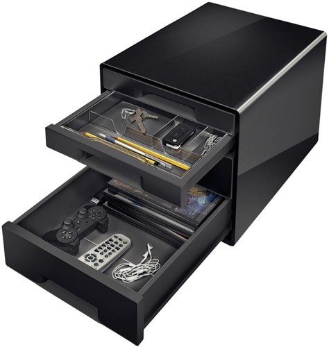 Ladenblok Leitz WOW CUBE A4 maxi 4 laden zwart-3