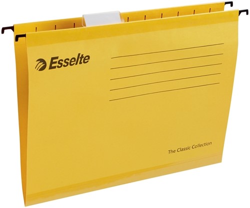Hangmap Esselte Classic A4 V-bodem 345x240mm geel-3