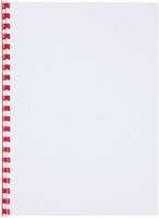 Bindrug GBC 10mm 21rings A4 rood 100 stuks-1