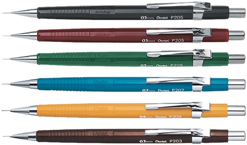 Vulpotlood Pentel P209 HB 0.9mm geel-2
