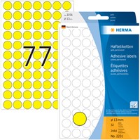 Etiket HERMA 2231 rond 13mm geel 2464 stuks-3