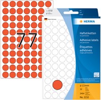 Etiket HERMA 2232 rond 13mm rood 2464 stuks-3