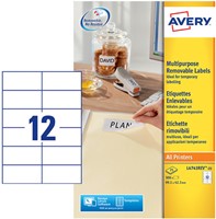 Etiket Avery L4743REV-25 99.1x42.3mm wit 300 stuks-3