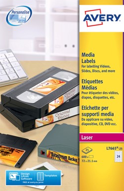 Media etiketten voor printers