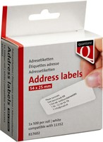 Labeletiket Quantore 11352 54x25mm adres wit 500 stuks-1