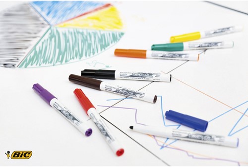 Whiteboardmarker Bic Velleda 1741 rond medium groen-4