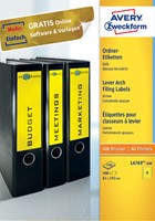 Rugetiket Avery breed 61x192mm zelfklevend geel 100 vel-3