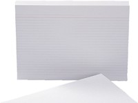 Systeemkaart Aurora 150x100mm lijn met rode koplijn 210gr wit 100 vel-1