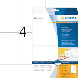Witte etiketten voor printers