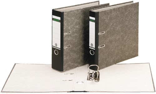 Ordner Leitz 1082 180° 80mm karton folio zwart-2