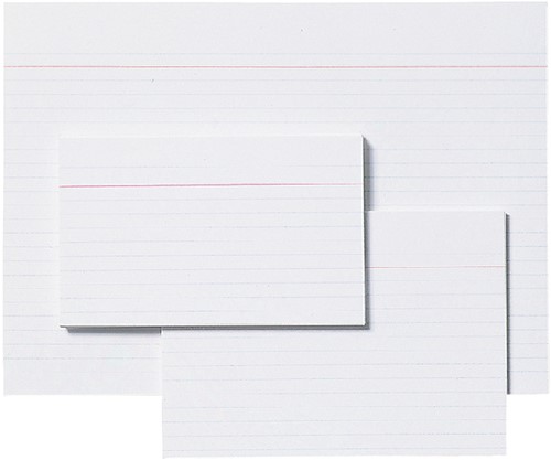 Systeemkaart Aurora 150x100mm lijn met rode koplijn 210gr wit 100 vel-2