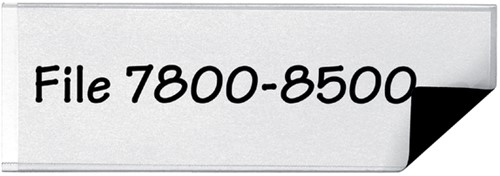 Etikethouder Djois 25x75mm magnetisch transparant 6 stuks-3