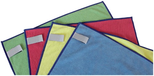 Microvezeldoek Primesource professional 38x38cm groen pak à 10 stuks-1