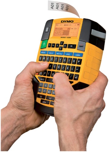Labelprinter Dymo Rhino 4200 industrieel qwerty 19mm geel-3